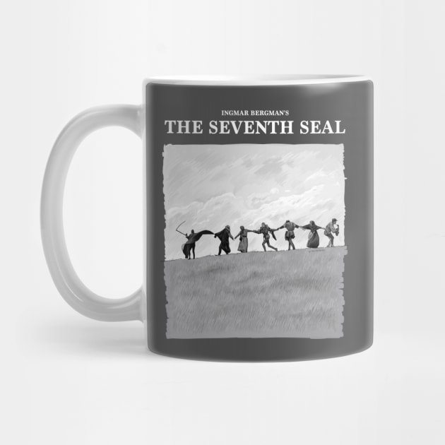 The Seventh Seal Illustration with Title by burrotees